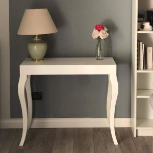 Classico, Extendable Console Table, 45(306,2)x90 cm, Matt White