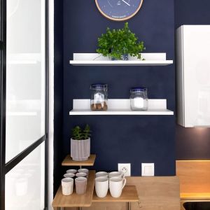 Set of 2 Rachele shelves, 60 cm, Matt White