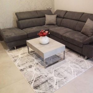 Mesa de apoio para sofá, Evolution XL, Cimento Cinza