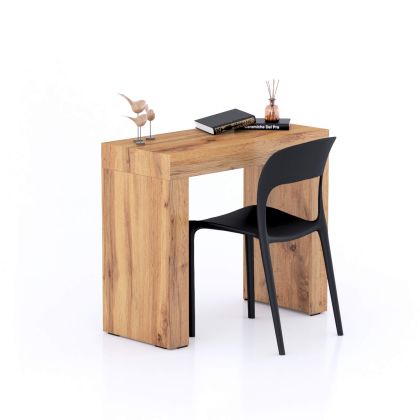 Bureau Evolution 90x40, Rustiek Eik met twee poten hoofdafbeelding