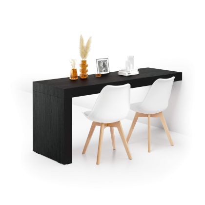 Mesa escritorio Evolution 180x60, Freixo Preto com uma perna imagem principal