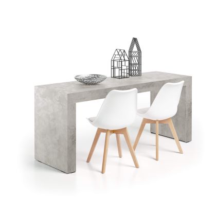 Bureau Evolution 180x60, Grijs Beton met Twee Poten hoofdafbeelding