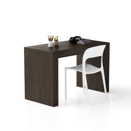 Table de Bureau Evolution 120x60, Noyer Américain avec Deux Pieds