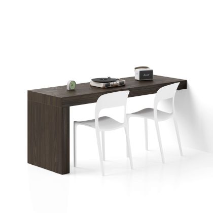 Evolution Desk 180x60, Dark Walnut with One Leg main image