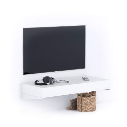 Support TV Mural Evolution 90x40, Frêne Blanc image principale