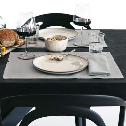 Set de table Gioele en coton 35x50, Lot de 2, Gris Clair image principale