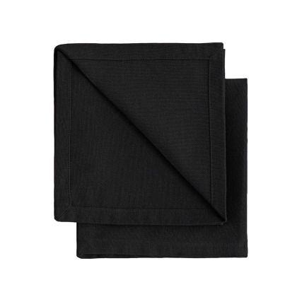 Șervețele Gioele din bumbac 35x35, Set de 2, Negru