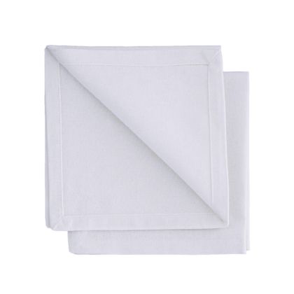 Tovaglioli Gioele in cotone 35x35, Set da 2, Bianco immagine principale