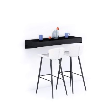 Poliță De Bar Evolution 120x40, Negru Frasin cu Încărcător Wireless