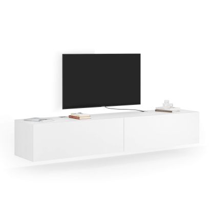 Easy Living Room Wall Unit 1, Ashwood White, 208x44x36 cm main image