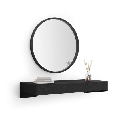 Floating Console Table Evolution 90x40, Ashwood Black main image