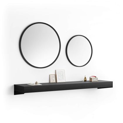 Floating Console Table Evolution 180x40, Ashwood Black main image