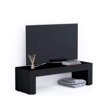 Suport TV Evolution 120x40, Negru Frasin, cu Încărcător wireless