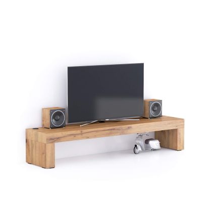 Suport TV Evolution 180x40, Stejar Rustic, cu Încărcător wireless