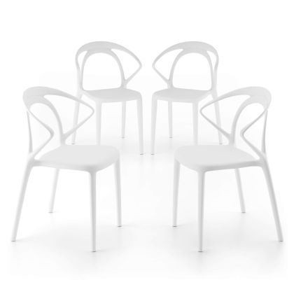 Chaises Olivia, lot de 4, Blanc image principale