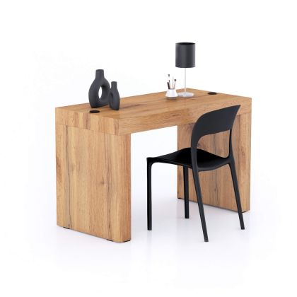 Evolution Desk 120x60 with Wireless Charger, Rustic Oak with Two Legs main image