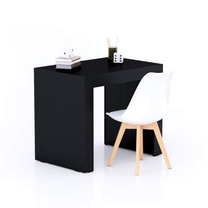Table de bureau Evolution 90x60, Frêne Noir avec 2 pieds image principale