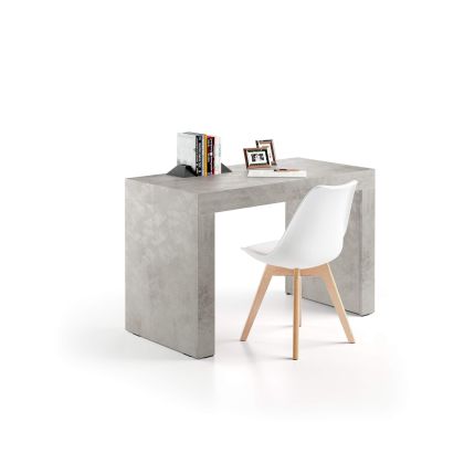 Evolution Desk 120x60, Concrete Effect, Grey with Two Legs