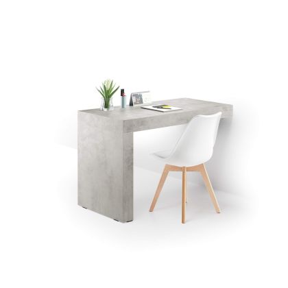 Evolution Desk 120x60, Concrete Effect, Grey with One Leg main image