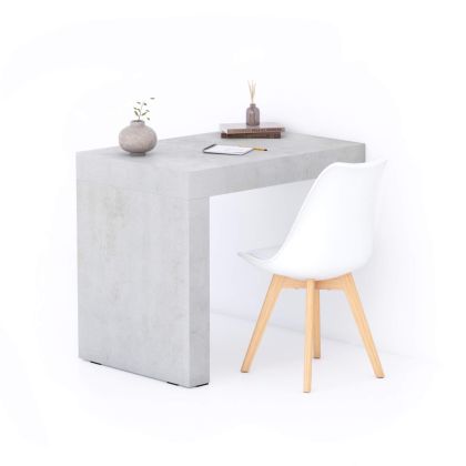 Evolution Desk 90x60, Concrete Effect, Grey with One Leg main image