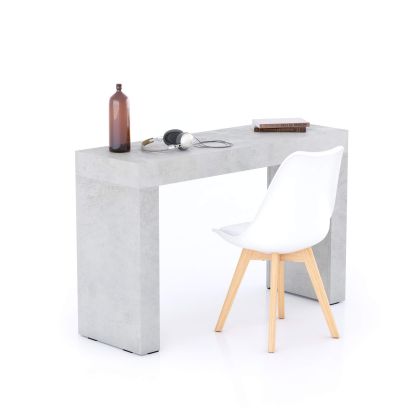 Evolution Desk 120x40, Concrete Effect, Grey with Two Legs main image