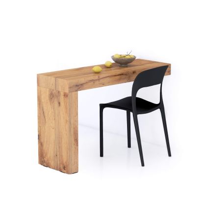Evolution dining table 120x40, Rustic Oak with One Leg main image