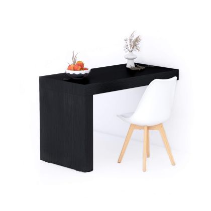 Evolution dining table 120x60 with Wireless Charger, Ashwood Black with One Leg main image