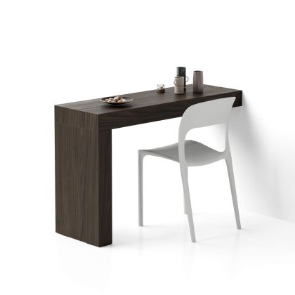 Evolution dining table with One Leg 120x40, Dark Walnut main image