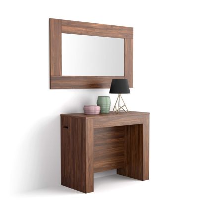 Easy, Extendable Console Table with extension leaves holder, 45(305)x 90 cm, Walnut main image