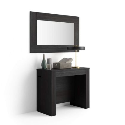 Easy, Extendable Console Table with extension leaves holder, 45(305)x 90 cm, Ashwood Black main image
