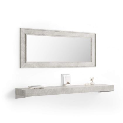 Floating Console Table Evolution 180x40, Concrete Effect, Grey Effect main image
