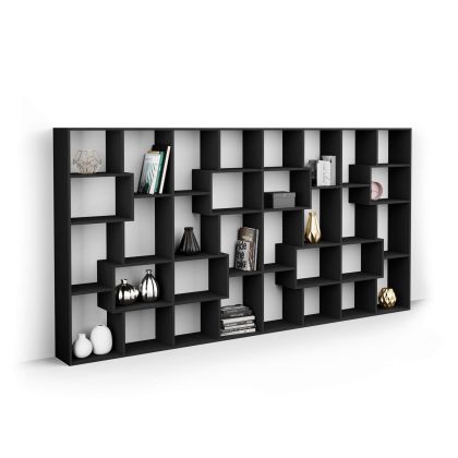Iacopo L Bookcase (160.8 x 314.6 cm), Ashwood Black main image