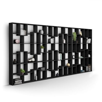 Iacopo XXL Bookcase (482.4 x 236.4 cm), Ashwood Black main image