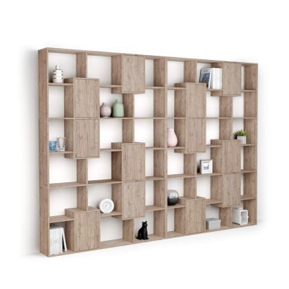Iacopo XL Bookcase with panel doors (236.4 x 321.6 cm), Oak main image