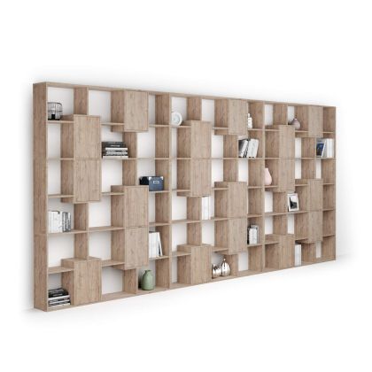 Iacopo XXL Bookcase with panel doors (482.4 x 236.4 cm), Oak main image