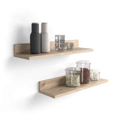 Set of 2 Rachele shelves, 60 cm, Oak main image