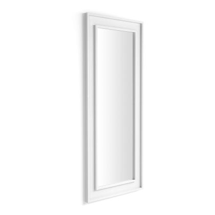 Espelho Angelica de chão e de parede, 160x67 cm, Freixo Branco