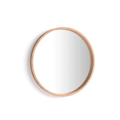 Olivia Round Mirror, 64 cm diameter, Rustic Oak main image