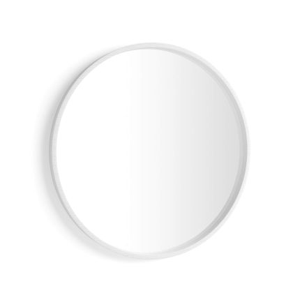 Ronde spiegel Olivia, diameter 82, Wit Essen