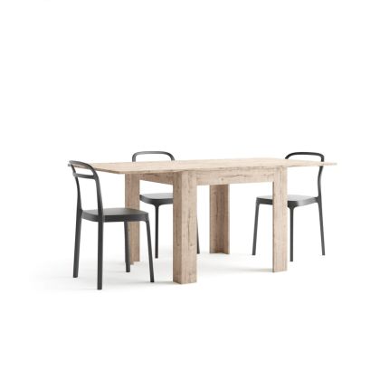 Table carrée extensible, Eldorado, 90x(180)x90 cm, Chêne naturel image principale