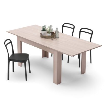 Easy, Extendable dining table, 140(220)x90 cm, Pearled Elm main image