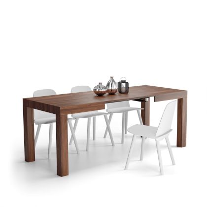 Table à manger extensible, First, 120(200)x80 cm, Noyer image principale