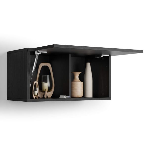 Easy Wall Unit 70 with Lift Up Door, Ashwood Black detail image 1