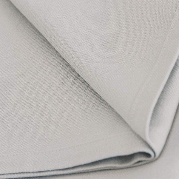 Gioele Cotton table runner 45x150, Light Grey detail image 7