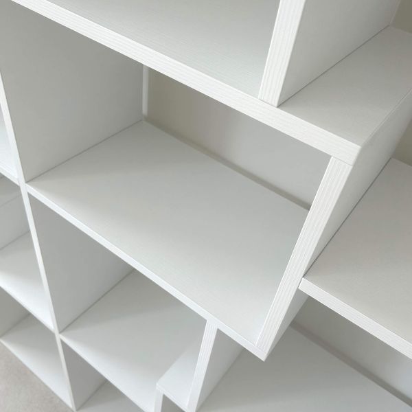 Libreria bassa XS Iacopo (160,8 x 80 cm), Bianco Frassino immagine ambientata 4