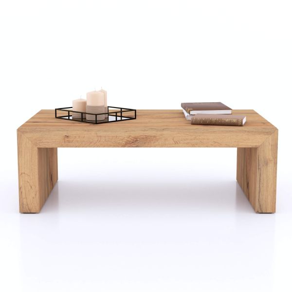 Angelica, Italian Style, low Coffee Table, Rustic Oak detail image 2