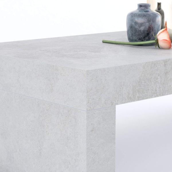 Evolution High Table 35.4 x 23.6 in, Concrete Effect, Grey detail image 1