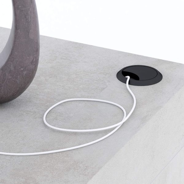 Evolution Peninsula with Wireless Charger 47.2 x 15.7 in, Concrete Effect, Grey detail image 3