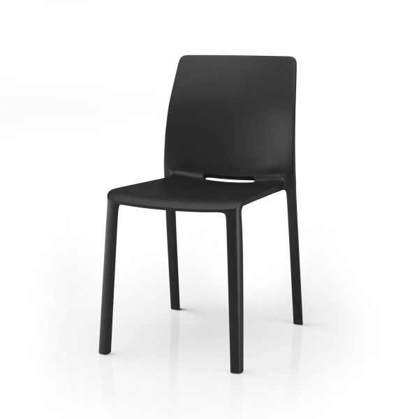 Emma Chairs, Set of 4, Black detail image 1