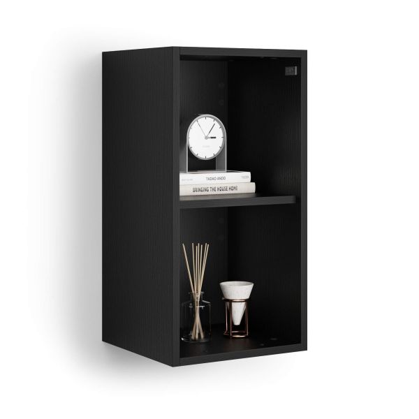 X Wall Unit 27.55 in Without Door, Ashwood Black detail image 1